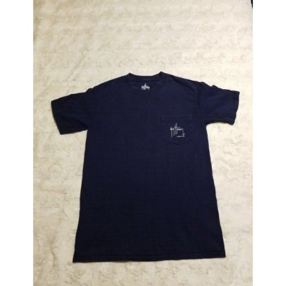 Guy Harvey Tshirt Mens Small Blue Graphic Short Sleeve Crewneck